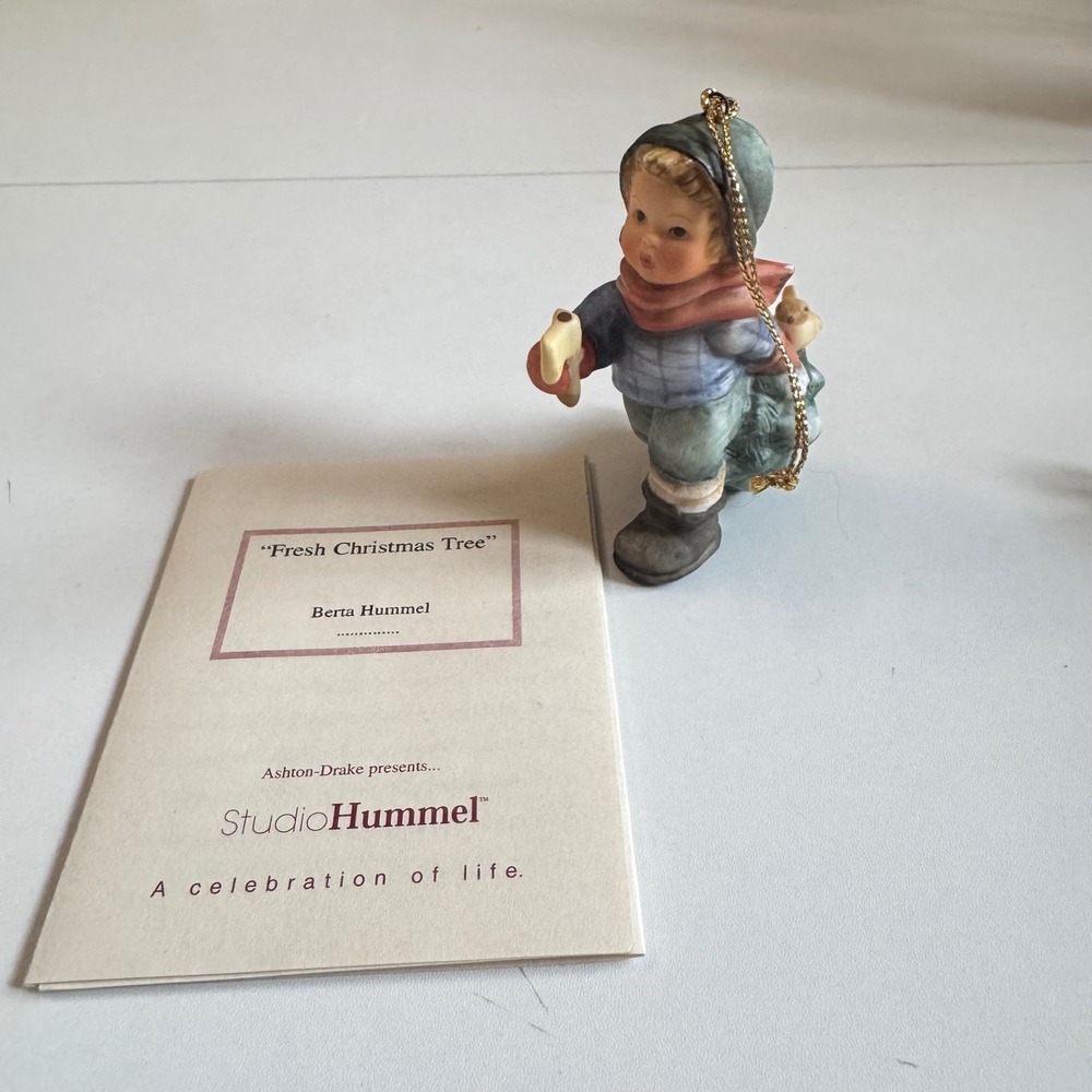 Goebel Berta Hummel Fresh Christmas Tree Ornament 1997 w/COA Vintage
